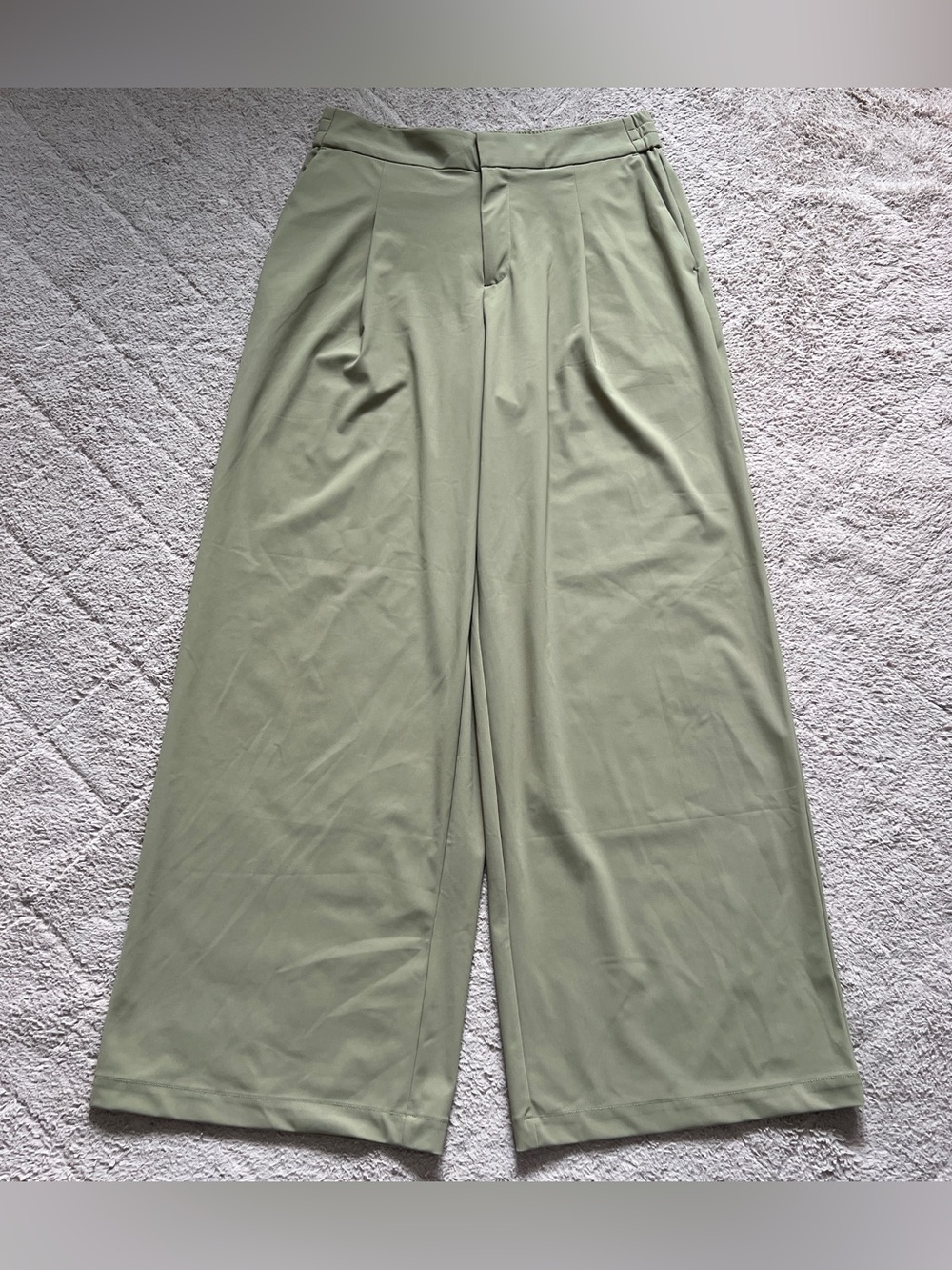 Athleta Pinnacle Trouser Wide Leg High Rise Office Professional Stretchy Sz 10 - Picture 2 of 7